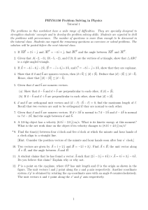 Physics Basics Worksheet