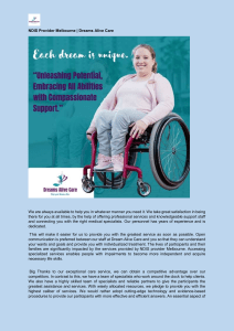 NDIS Provider Melbourne
