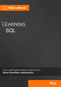 Learn SQL (Stack Overflow Contributions)