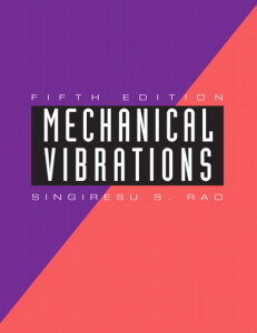 Rao Mechanical Vibrations 5th txtbk