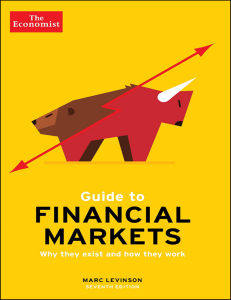 The Economist Guide To Financial Markets Why they exist and how they work Economist Guides  7th Edition