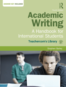 Academic Writing - A Handbook