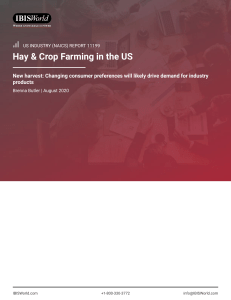 11199 Hay - Crop Farming in the US Industry Report