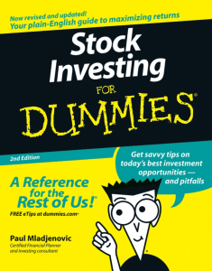 stock-investing-for-dummies