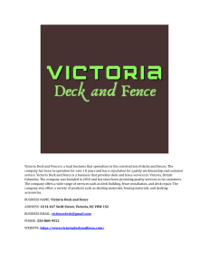 Victoria Deck and Fence