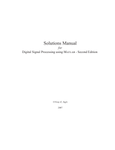 Solutions Manual for Digital Signal Proc