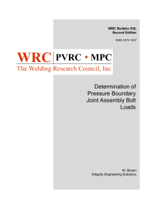 Welding Research Council - WRC 538