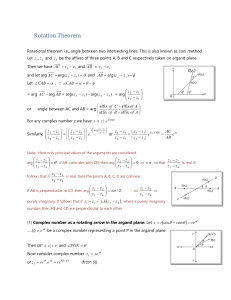 13 JEE Maths Complex Numbers  Rotation theorem