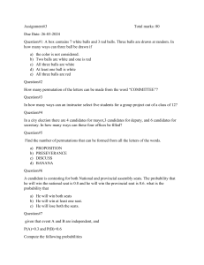 Assignment 3 probability and Statistics