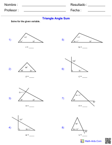 triangle angle sum