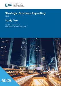 ACCA Strategic Business Reporting Study