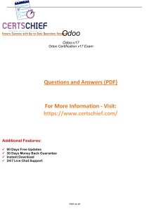Updated Odoo-V17 Dumps Download Pdf Questions Answers