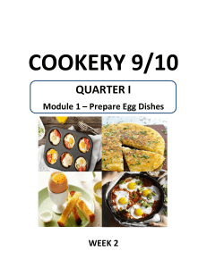 COOKERY 9 ^010 Q1 W2 D1