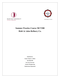 Summer Practice Report MCT-200