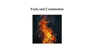 Fuels and combustion