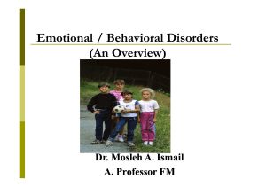 Emotional Behavioral disorders [Compatibility Mode]