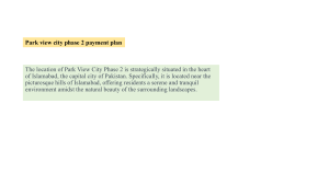 Park View City Phase 2 payment plan