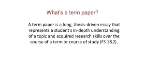 What’s a term paper (1)