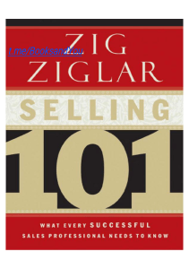 ZIG ZIGLAR, SELLING 101