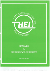 HEI-2012 Standards for Steam Surface Condensers 11 Ed.
