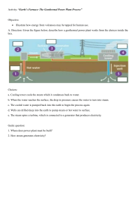 Activity 7 Geothermal