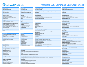 vmware esxi command line cheat sheet
