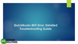 Expert Tips To fix QuickBooks Desktop Error BEX