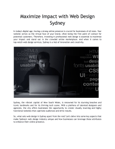 Maximize Impact with Web Design Sydney