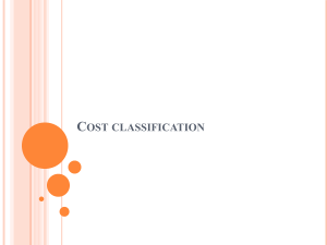 Cost classification 5