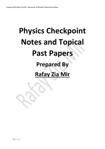 CheckPoint Physics Notes