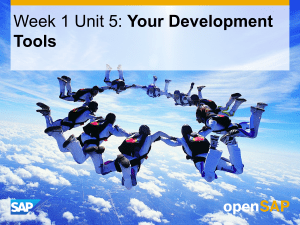 openSAP a4h1 Week 1 Unit 5 YODVTO Presentation