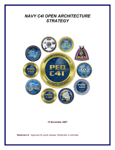Open Architecture Strategy in Navy C4I