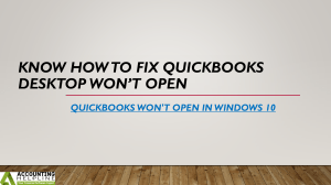 Know How to Fix QuickBooks Desktop Won’t Open