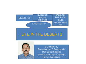 Ch 9 Life in the Deserts 1