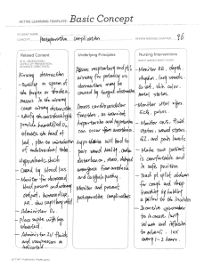 Active Learning Template-postoperative complication