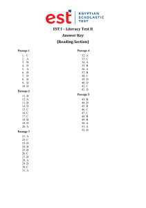 EST I - Literacy 2 - August 2021 - AK