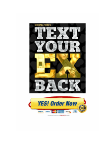 Text Your Ex Back PDF E-Book Michael Fiore Download