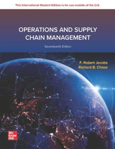 F. Robert Jacobs  Richard B. Chase - Operations and Supply Chain Management, 17th Edition-McGraw Hill (2022)