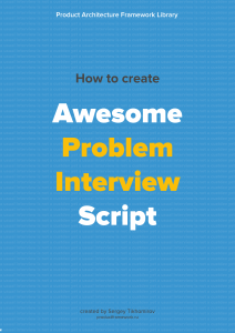 Awesome Problem Interview Script