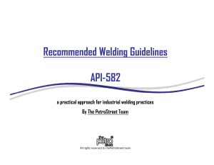 API 582 The Welding Solution