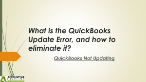 What is the QuickBooks Update Error, and