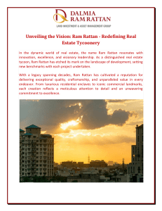 Unveiling the Vision Ram Rattan Redefining Real Estate Tycoonery