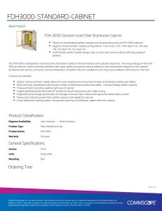 FDH3000-STANDARD-CABINET Product specifications