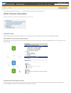 ADSO Types and Scenario Description