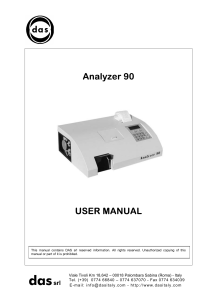 Analyzer 90 User Manual