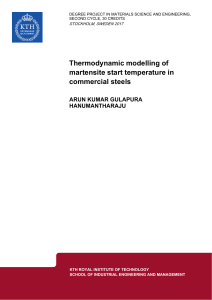 논문 Thermodynamic modelling of