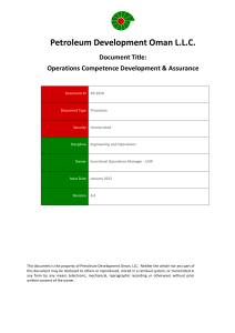 PR-1029 2012 Operations Competence Development & Assurance