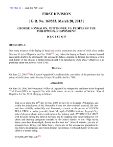 [ G.R. No. 169533. March 20, 2013 ] Bongalon v the People