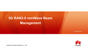 Training Course 5G RAN3.0 mmWave Beam Management