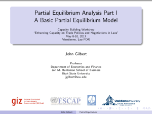 partial equilibrium analysis